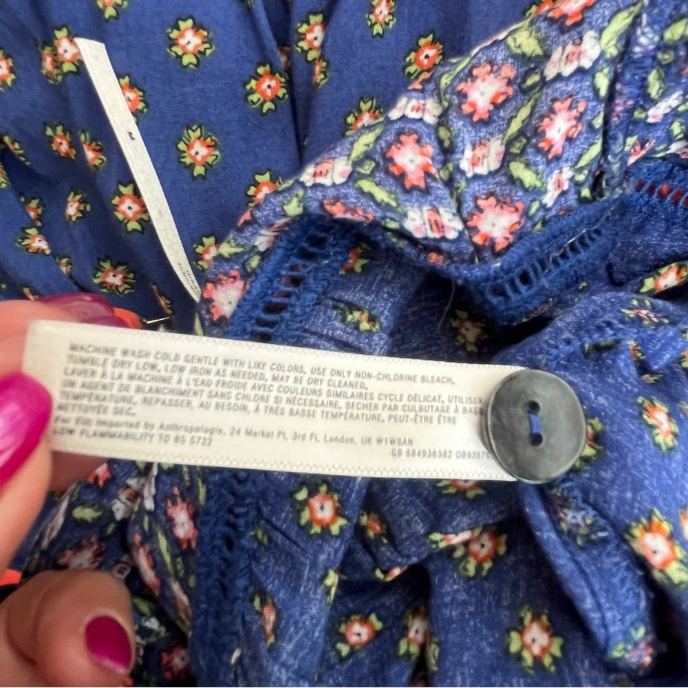 Anthropologie Lynn Mixed Print
Sleep Jumpsuit - Boho Wide Leg
Capri SZ M - Picture 8 of 15